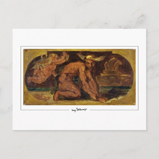 Eugène Delacroix #720 - Kunstmatig Briefkaart (Voorkant)