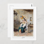 Eugène Delacroix #729 - Kunstmatig Briefkaart (Voorkant / Achterkant)