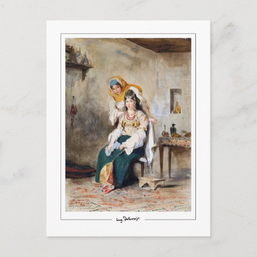 Eugène Delacroix #729 - Kunstmatig Briefkaart (Voorkant)