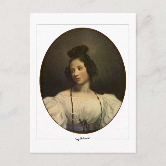 Eugène Delacroix #730 - Kunstmatig Briefkaart (Voorkant)