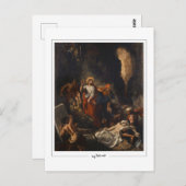 Eugène Delacroix #747 - Kunstmatig Briefkaart (Voorkant / Achterkant)