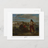 Eugène Delacroix #756 - Kunstmatig Briefkaart (Voorkant / Achterkant)