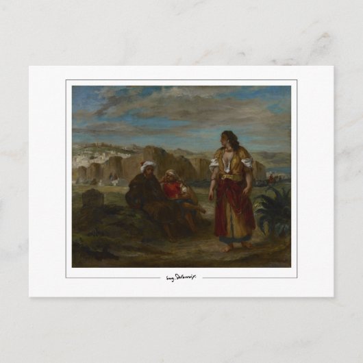 Eugène Delacroix #756 - Kunstmatig Briefkaart (Voorkant)