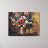Eugene Delacroix  Bouquet van Bloemen Canvas Afdruk (Voorkant)