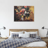 Eugene Delacroix  Bouquet van Bloemen Canvas Afdruk (Insitu (Slaapkamer))