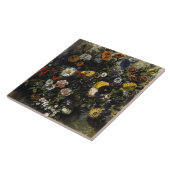 Eugene Delacroix  Bouquet van Bloemen Tegeltje (Zijkant)
