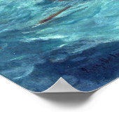 Eugène Delacroix Christus Aslapen tijdens de Tempe Poster (Hoek)