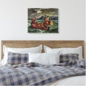 Eugene Delacroix - Christus in het Zee van Galilea Canvas Afdruk (Insitu (Slaapkamer))