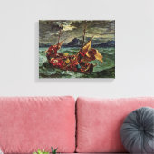 Eugene Delacroix - Christus in het Zee van Galilea Canvas Afdruk (Insitu (Woonkamer))
