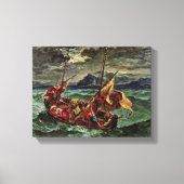 Eugene Delacroix - Christus in het Zee van Galilea Canvas Afdruk (Voorkant)