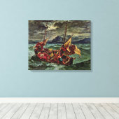 Eugene Delacroix - Christus in het Zee van Galilea Canvas Afdruk (Insitu (Houten vloer))