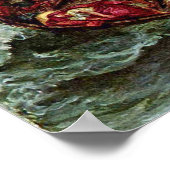 Eugene Delacroix - Christus in het Zee van Galilea Poster (Hoek)