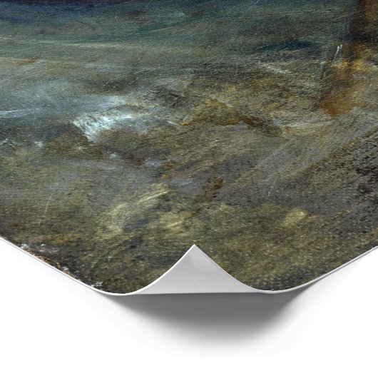 Eugène Delacroix Christus op het Zee van Galilea Poster (Hoek)