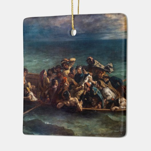 Eugene Delacroix - De schipbreuk van Don Juan Keramisch Ornament (Links)