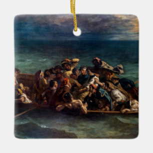 Eugene Delacroix - De schipbreuk van Don Juan Keramisch Ornament