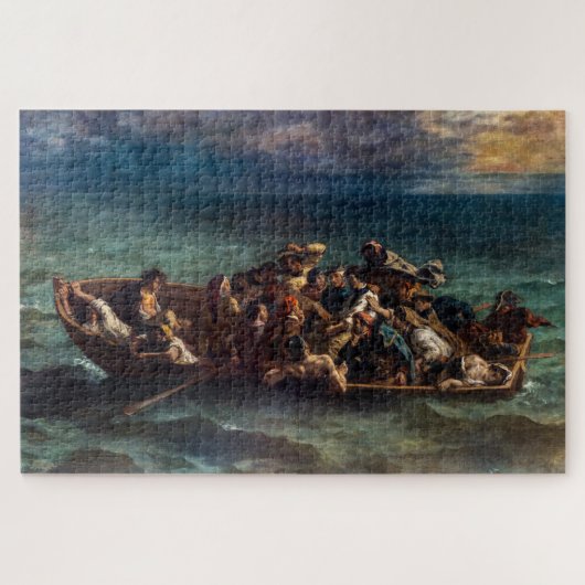 Eugene Delacroix - De schipbreuk van Don Juan Legpuzzel (Horizontaal)