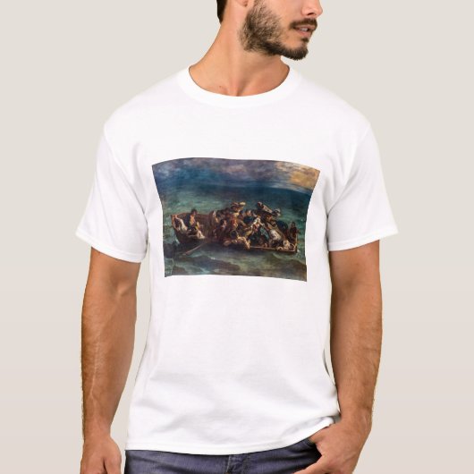 Eugene Delacroix - De schipbreuk van Don Juan T-shirt (Voorkant)
