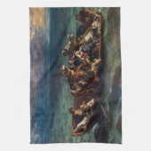 Eugene Delacroix - De schipbreuk van Don Juan Theedoek (Verticaal)