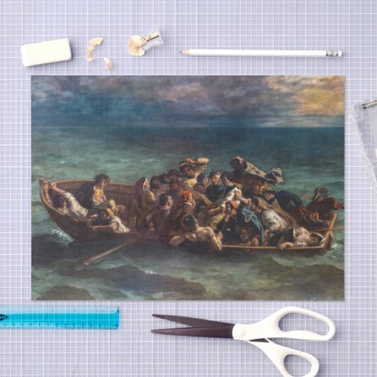 Eugene Delacroix - De schipbreuk van Don Juan Tissuepapier (Craft)