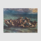 Eugene Delacroix - De schipbreuk van Don Juan Tissuepapier (Voorkant)