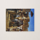 Eugene Delacroix- De sultan van Marokko vertrekt Legpuzzel (Horizontaal)