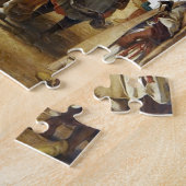 Eugene Delacroix- De sultan van Marokko vertrekt Legpuzzel (Zijkant)