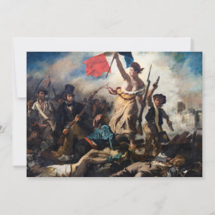 Eugene Delacroix - De Vrijheid Leidt het Volk Bedankkaart