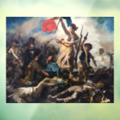 Eugene Delacroix - De Vrijheid Leidt het Volk Raamsticker (Vel 3)
