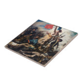 Eugene Delacroix - De Vrijheid Leidt het Volk Tegeltje (Zijkant)