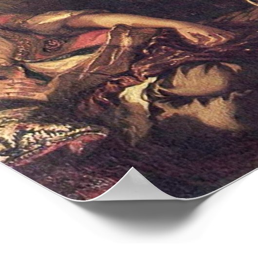 Eugene Delacroix - De vrouwen van Algiers Poster (Hoek)