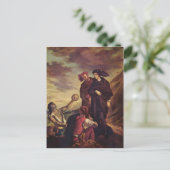 Eugene Delacroix-Hamlet & Horatio op het kerkhof Briefkaart (Staand voorkant)