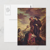 Eugene Delacroix-Hamlet & Horatio op het kerkhof Briefkaart (Voorkant / Achterkant)