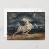 Eugene Delacroix - Horse Frighed by Lightning Briefkaart (Voorkant / Achterkant)