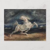 Eugene Delacroix - Horse Frighed by Lightning Briefkaart (Voorkant)