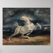 Eugene Delacroix - Horse Frighed by Lightning Poster (Voorkant)