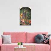 Eugene Delacroix - Jacob worstling met engel Canvas Afdruk (Insitu (Woonkamer))