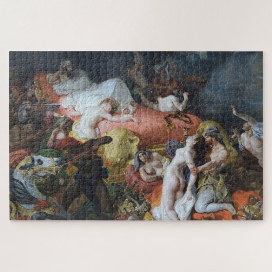 Eugène Delacroix - La Mort de Sardanapale Legpuzzel (Horizontaal)