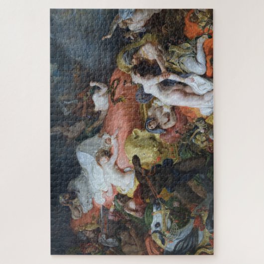 Eugène Delacroix - La Mort de Sardanapale Legpuzzel (Verticaal)