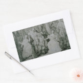 Eugene Delacroix - Le Roy Rene Rechthoekige Sticker (Envelop)