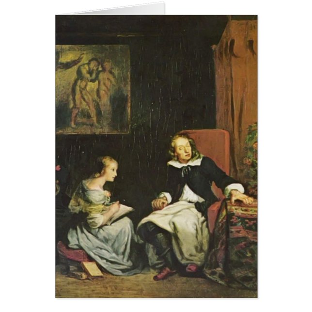 Eugene Delacroix: Milton dicteerde zijn dochters (Voorkant)