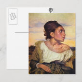 Eugène Delacroix - Orphan in the Cemetery Briefkaart (Voorkant / Achterkant)