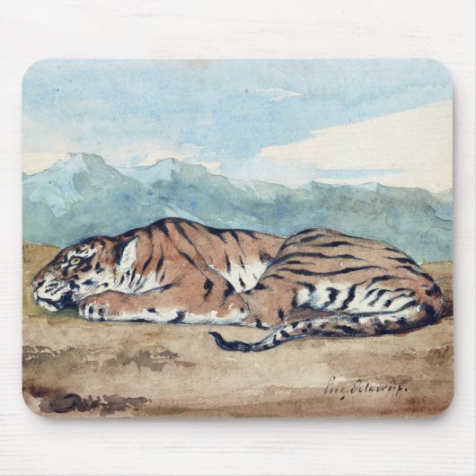 Eugène Delacroix Royal Tiger Muismat (Voorkant)