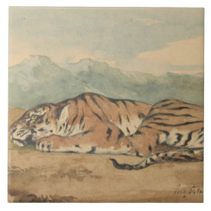 Eugene Delacroix - Royal Tiger Tegeltje