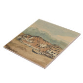 Eugene Delacroix - Royal Tiger Tegeltje (Zijkant)