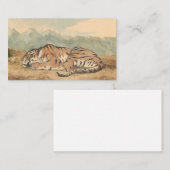 Eugene Delacroix - Royal Tiger Visitekaartje (Voorkant / Achterkant)