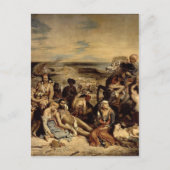 Eugene Delacroix-Scenes uit het bloedbad van Chios Briefkaart (Voorkant)