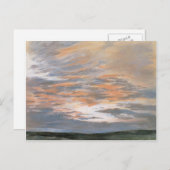 Eugene Delacroix - Studie van de hemel op zonsonde Briefkaart (Voorkant / Achterkant)