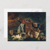 Eugene Delacroix - The Barque of Dante Briefkaart (Voorkant / Achterkant)