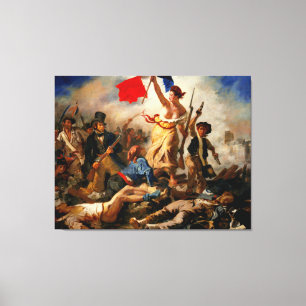 EUGENE DELACROIX Vrijheid Leading the People 1830 Canvas Afdruk