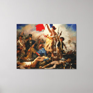 EUGENE DELACROIX Vrijheid Leading the People 1830 Canvas Afdruk